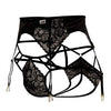 Candyman 99550x en dentelle Garter-Jockstrap tenue couleur noir