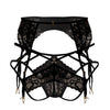 CandyMan 99550X Lace Garter-Jockstrap Outfit Color Black