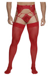 Candyman 99550 Lace Garter-Jockstrap tenue couleur rouge