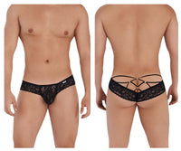 Candyman 99551 Lace Peekaboo Briefs Color noir