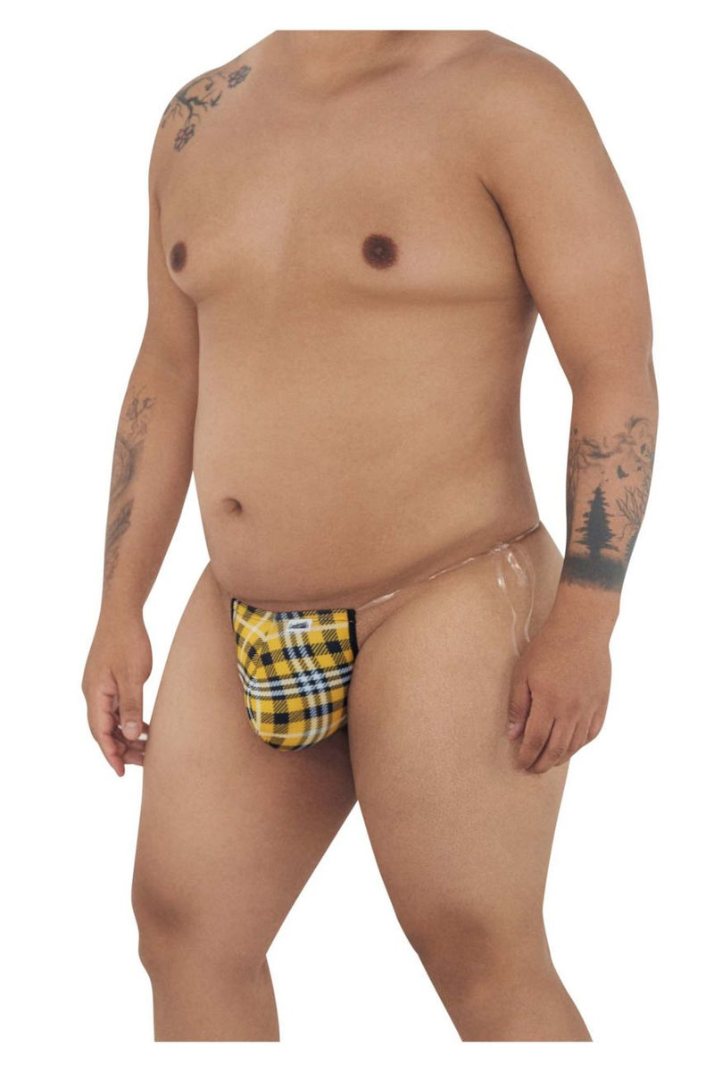 CandyMan 99571X Invisible Micro G-String Color Yellow Print