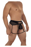 Candyman 99577 Mesh Garter Jockstrap Color noir