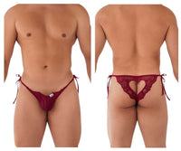 Candyman 99579 Lace Heart Bikini Couleur Bourgogne