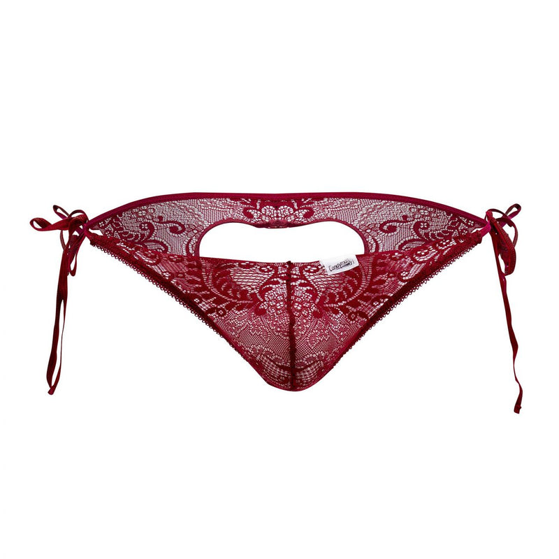 Candyman 99579 Lace Heart Bikini Couleur Bourgogne