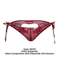 Candyman 99579 Lace Heart Bikini Color Borgoña