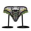 Candyman 99580x Garter Camo Thongs Color verde