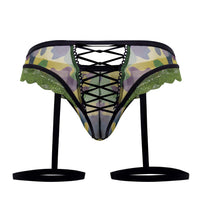 Candyman 99580x Garter Camo Thongs Color verde