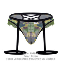 Candyman 99580x Garter Camo Thongs Color verde