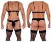 CandyMan 99581 Harness-Thongs Outfit اللون أسود