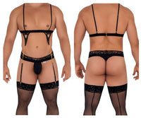 Candyman 99581 arnés-thongs atuendo color negro