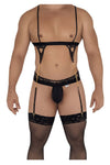 CandyMan 99581 Harness-Thongs Outfit Color Black