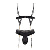 CandyMan 99581 Harness-Thongs Outfit اللون أسود