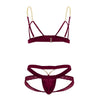 CandyMan 99582 Harness-Jockstrap Outfit Color Burgundy