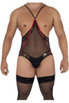 Candyman 99585 Bodys de bodys de lace en maille noir