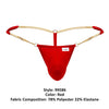 Candyman 99586 cadena G-string color rojo