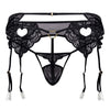 CandyMan 99589X Lace Garther G-String Color Black