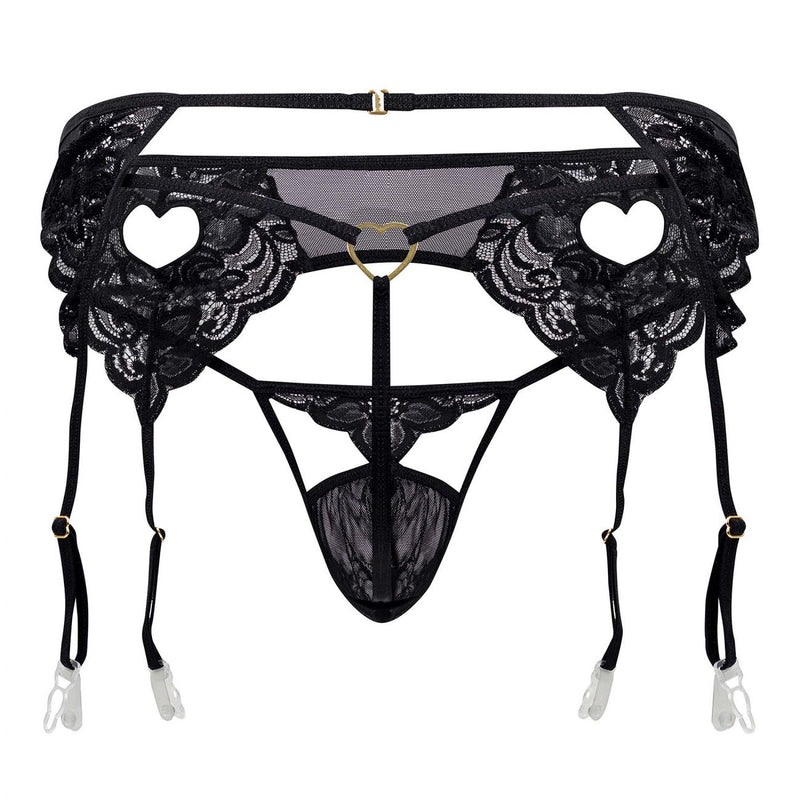 Candyman 99589X LA LA GARTHER COLOR G-STRING NEGRO