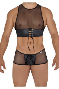 Candyman 99590 Mesh Top-Trunks Color Black Black