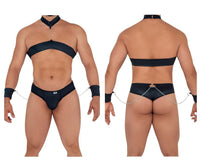 CandyMan 99592 Harness-Thongs Outfit اللون أسود