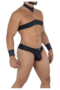 CandyMan 99592 Harness-Thongs Outfit اللون أسود