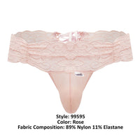 Candyman 99595 Lace Thongs Color Rose