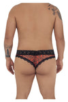 Candyman 99596x Mesh-Lace Thongs Color Leopard Print