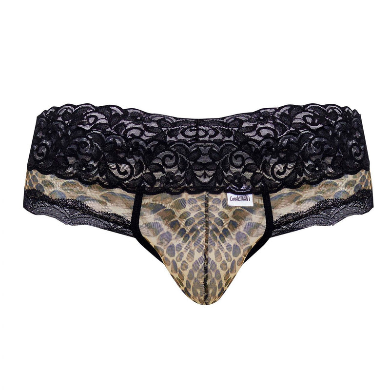 Candyman 99596x Mesh-Lace Thongs Color Snake Imprimer