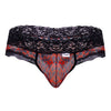 CandyMan 99596 Mesh-Lace Thongs Color Leopard Print