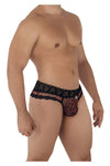 Candyman 99596 Mesh-Lace Thongs Color Leopard Imprimer