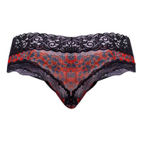 CandyMan 99596 Mesh-Lace Thongs Color Leopard Print