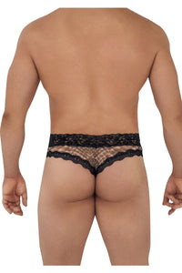 Candyman 99596 Mesh-Lace Thongs Color Snake Print