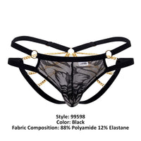 Candyman 99598 Couleur de bikini en dentelle et chaîne noir