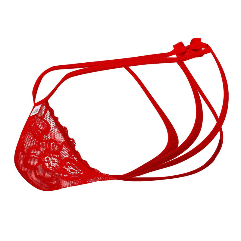 Candyman 99606 Bow Jockstrap Color rojo