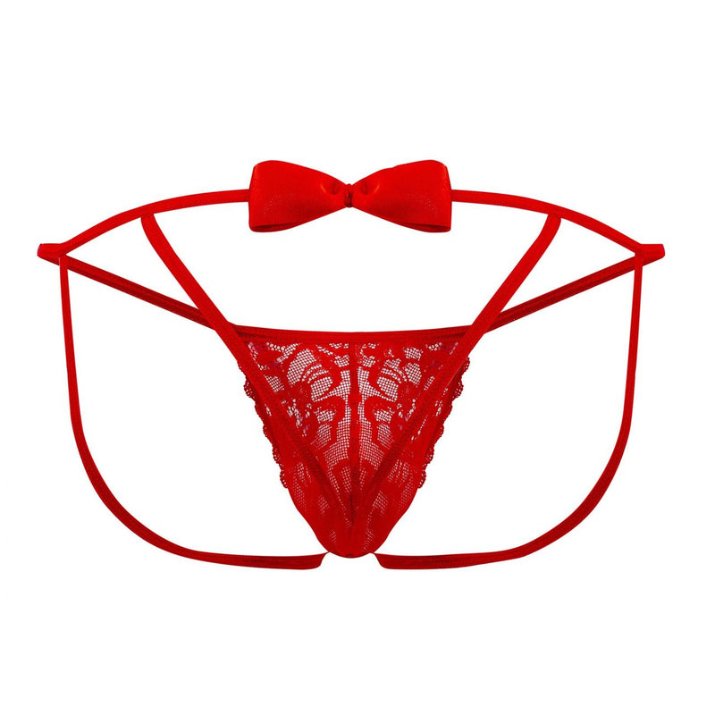 Candyman 99606 Bow Jockstrap Color rojo