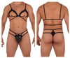 CandyMan 99610 Harness Thong Outfit لون طباعة الأفعى