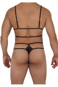 CandyMan 99610 Harness Thong Outfit لون طباعة الأفعى