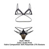 CandyMan 99610 Harness Thong Outfit لون طباعة الأفعى