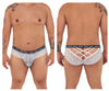 CandyMan 99615X Spank Me Lace Briefs Color White