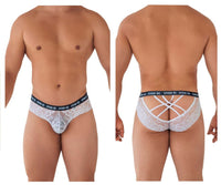 Candyman 99615 Spank Me Lace Briefs Color blanc