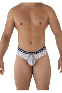 Candyman 99615 Spank Me Lace Briefs Color blanc