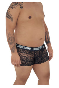 Candyman 99616x Trouble Maker Lace Trunks Color Black