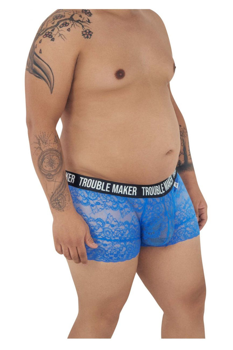 Candyman 99616x Trouble Maker Lace Trunks Color Blue foncé