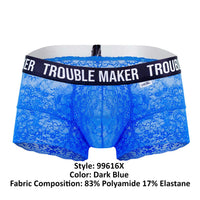 Candyman 99616x Trouble Maker Lace Trunks Color Blue foncé