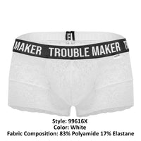 Candyman 99616x Trouble Maker Trunks Color White