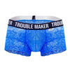 Candyman 99616 Trouble Maker Lace Trunks Color Blue foncé