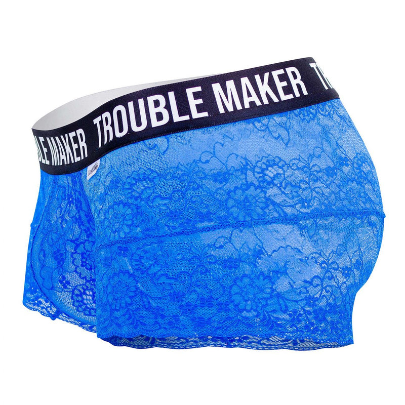 Candyman 99616 Trouble Maker Lace Trunks Color Blue foncé