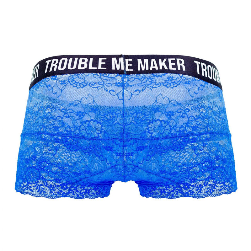 Candyman 99616 Trouble Maker Lace Trunks Color Blue foncé