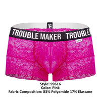 Candyman 99616 Trouble Maker Lace Trunks Color Pink