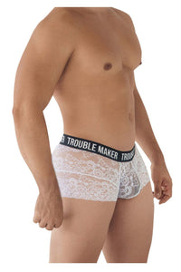 CandyMan 99616 Trouble Maker Lace Trunks Color White