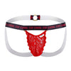 Candyman 99619 Arrêtez de regarder la couleur jockstrap de dentelle rouge